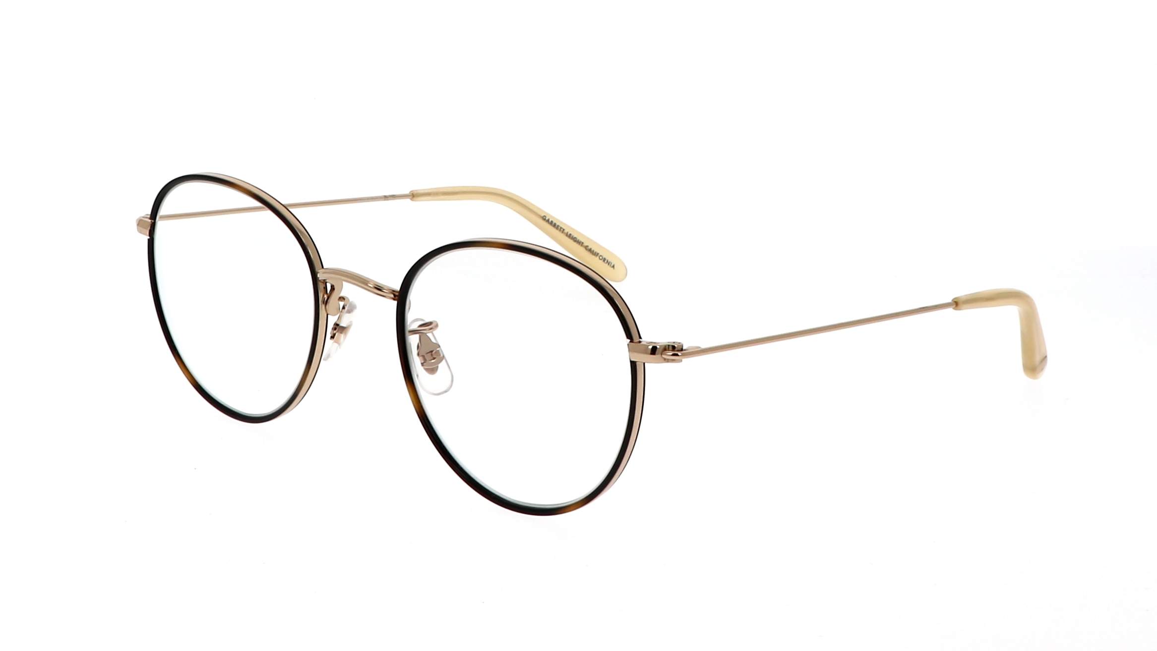 Eyeglasses Garrett leight Paloma 3011 TE-G-TOF 48-23 Gold Tiger eye in ...