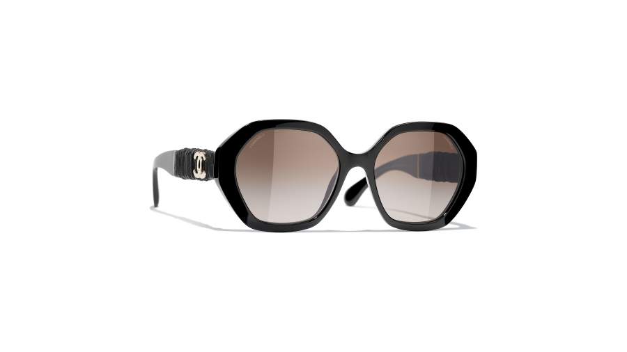 Sonnenbrille Chanel   CH5475Q C622S5 55-18  Schwarz auf Lager