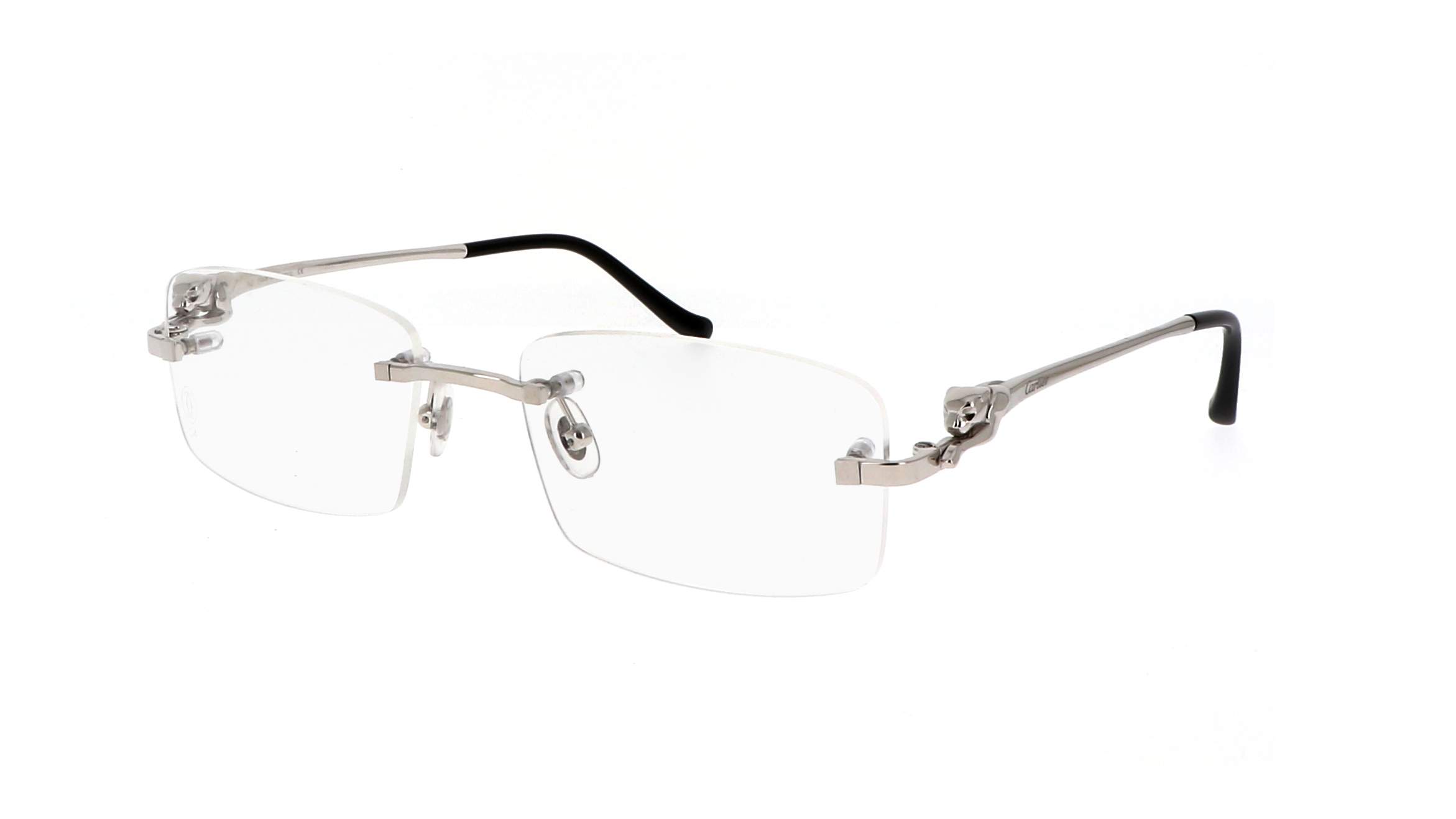 Eyeglasses Cartier Panthère de Cartier CT0281O 002 54-18 Silver ...