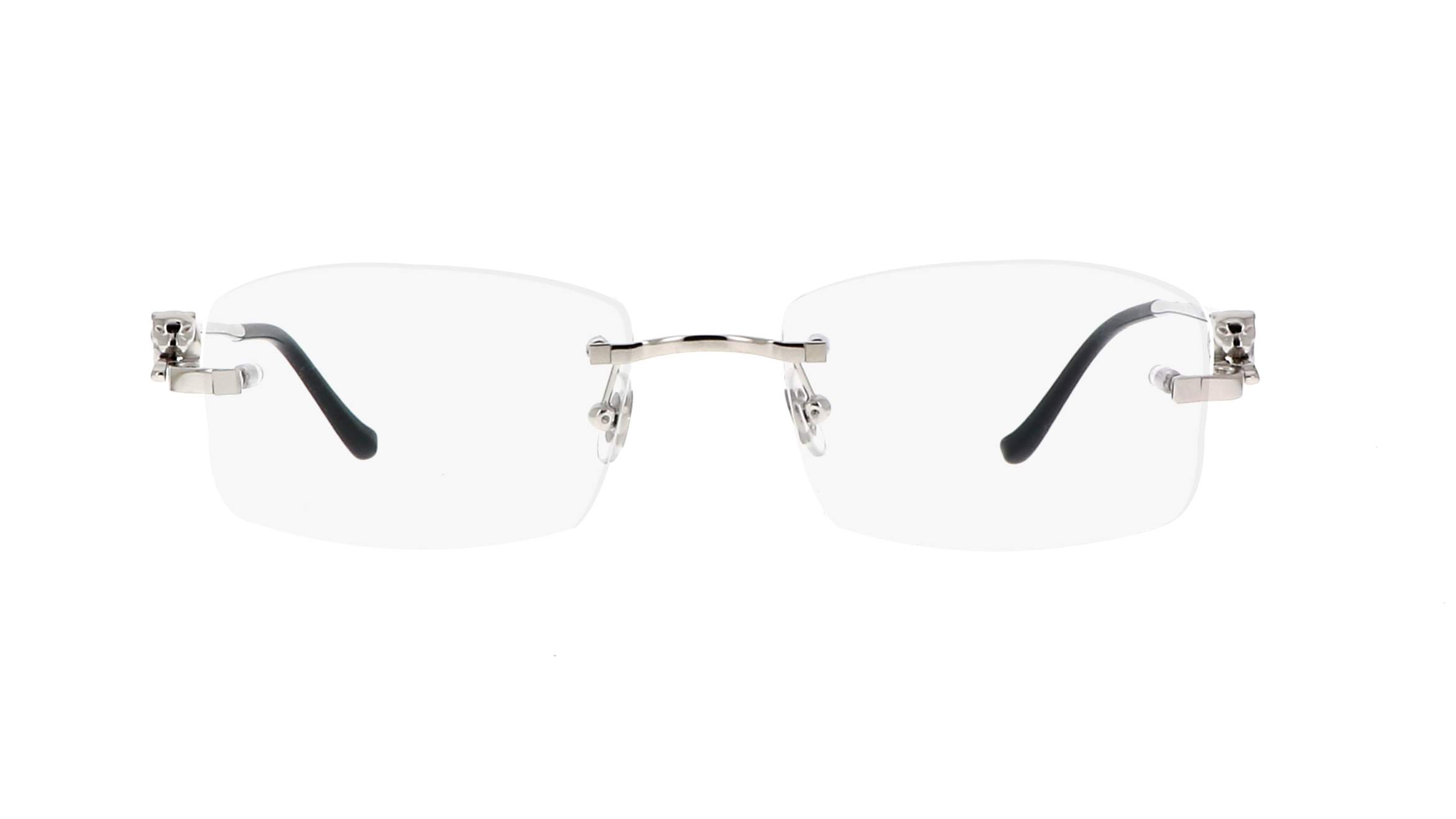 Eyeglasses Cartier Panthère de Cartier CT0281O 002 54-18 Silver ...