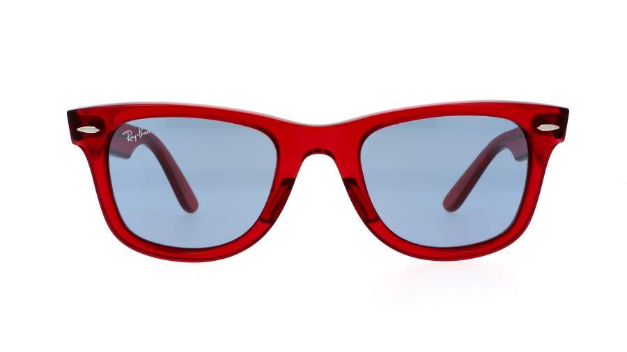 Lunettes de soleil Ray-ban Original wayfarer Colorblock RB2140 661456 50-22  Rouge en stock | Prix 99,90 € | Visiofactory