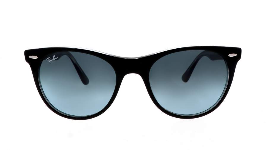 Sunglasses Ray-ban Wayfarer II RB2185 1294/3M 52-18 Black on transparent in stock