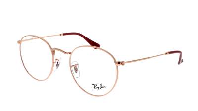 Eyeglasses Ray-ban Round metal Optics RX3447V 3094 50-21 Rose gold in stock