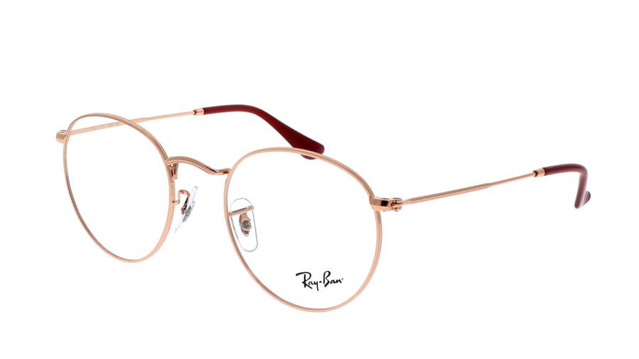 Ønske lørdag Ombord Eyeglasses Ray-ban Round metal Optics RX3447V 3094 50-21 Rose gold in stock  | Price 73,25 € | Visiofactory