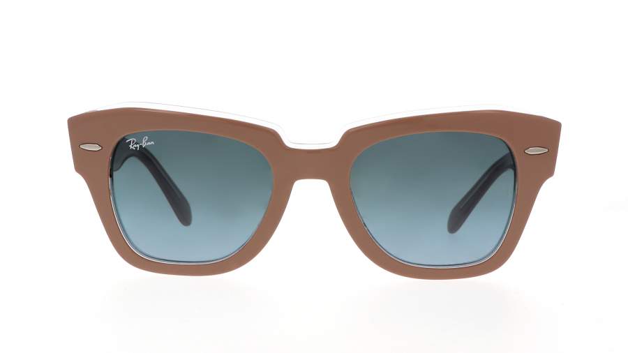 Sunglasses Ray-ban State street  RB2186 1297/3M 49-20 Beige on transparent in stock