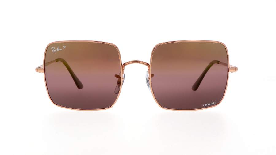 Sunglasses Ray-ban Square RB1971 9202/G9 54-19 Rose gold in stock