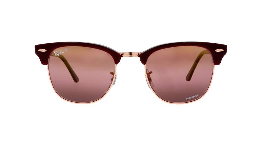 Ray-ban Clubmaster  RB3016 1365/G9 51-21 Bordeaux on rose gold in stock