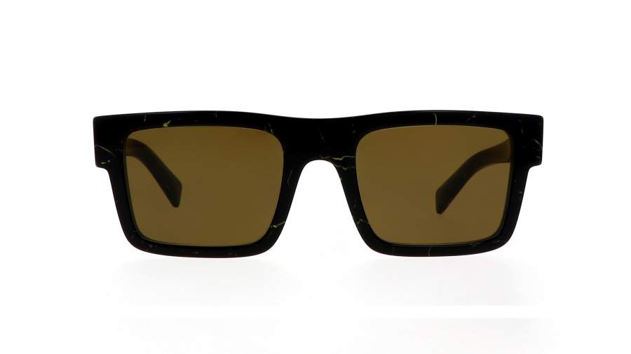 Sunglasses Prada  PR19WS 19D01T 52-21 Black/yellow marble in stock